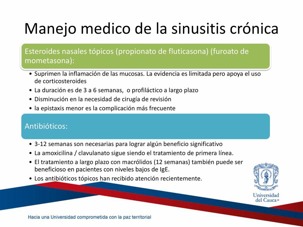 como tratar la sinusitis crónica